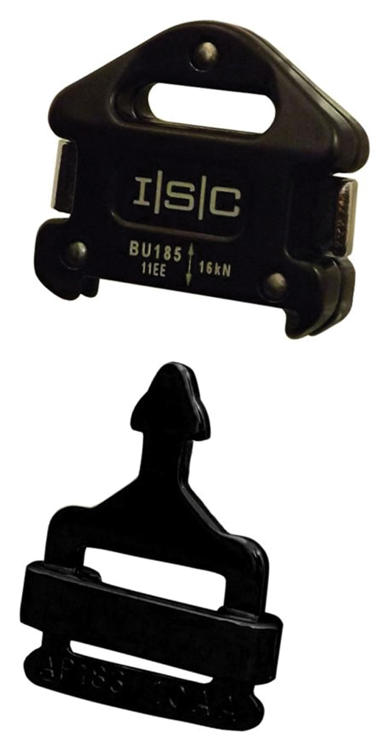 ISC Klick 25 mm Doppel-D Ringschnalle - sicher, robust schwarz Fahrradzubehör - Bild 2 von 2