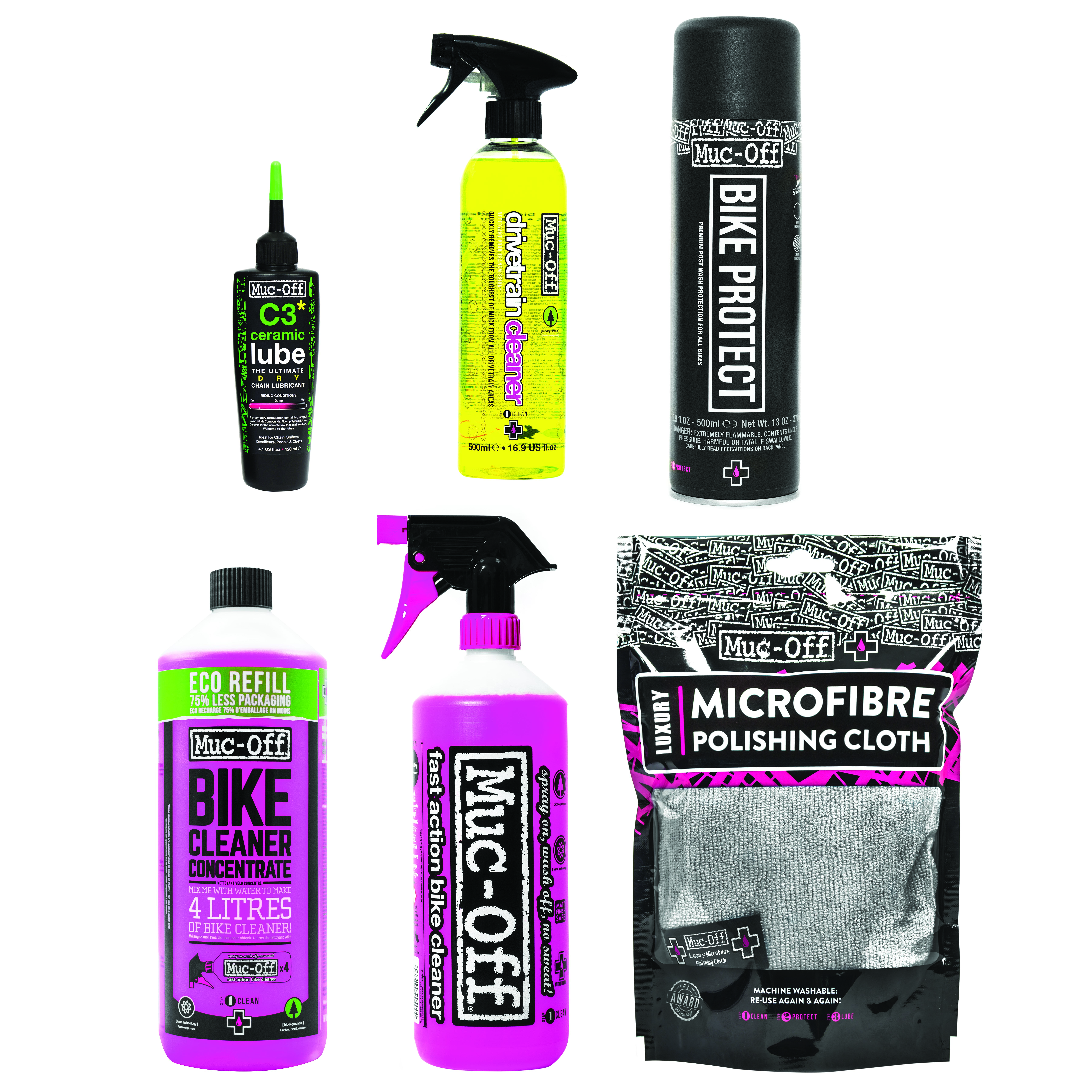 Muc-Off Bike Pressure Washer Bundle with Nano Tech Cleaner, 