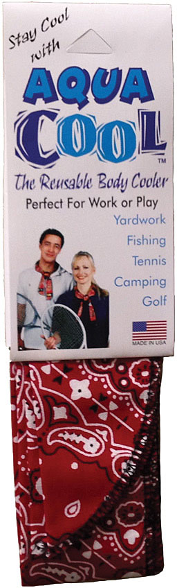 Красная бандана Pristech Aqua Cool - Легкая многоразовая охлаждающая повязка на шею с